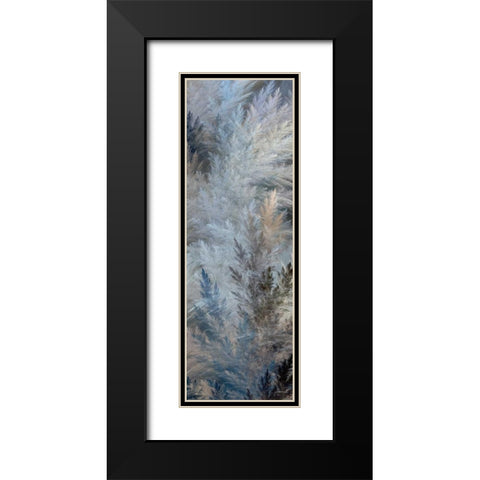 2-Up Pampas Panels II Black Modern Wood Framed Art Print with Double Matting by Burghardt, James