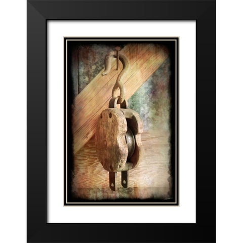 Block and Tackle IV Black Modern Wood Framed Art Print with Double Matting by Butler, John