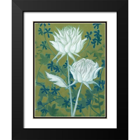 Wild Chrysanthemums I Black Modern Wood Framed Art Print with Double Matting by Popp, Grace