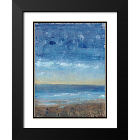 Calm Surf I Black Modern Wood Framed Art Print with Double Matting by OToole, Tim