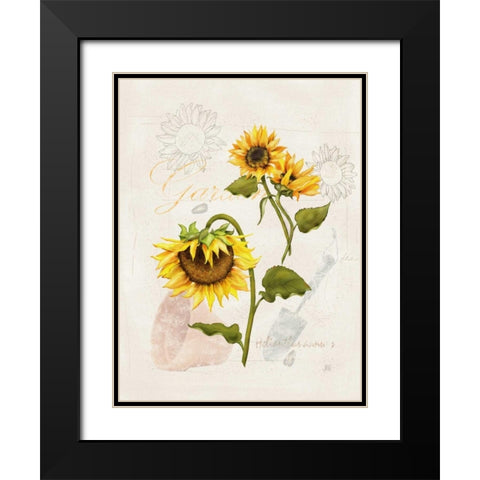 Romantic Sunflower I Black Modern Wood Framed Art Print with Double Matting by Reynolds, Jade