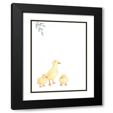 Baby Animals III Black Modern Wood Framed Art Print with Double Matting by Vess, June Erica