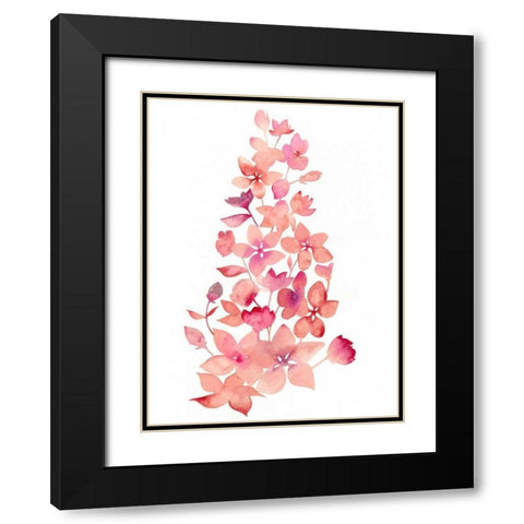 Blossom Falls I Black Modern Wood Framed Art Print with Double Matting by Popp, Grace