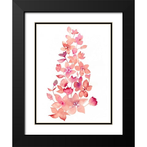 Blossom Falls I Black Modern Wood Framed Art Print with Double Matting by Popp, Grace