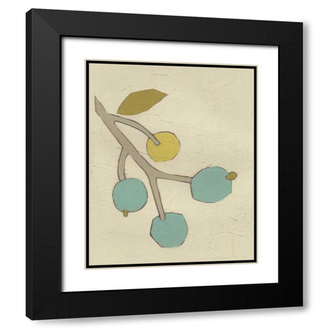 Simple Stems VIII Black Modern Wood Framed Art Print with Double Matting by Vess, June Erica