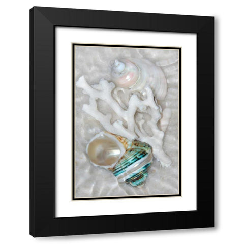 Underwater Light Waves IV Black Modern Wood Framed Art Print with Double Matting by Robertson, Leda