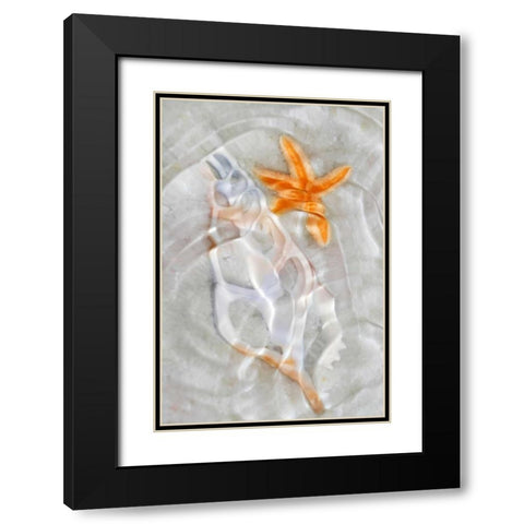 Underwater Light Waves VII Black Modern Wood Framed Art Print with Double Matting by Robertson, Leda