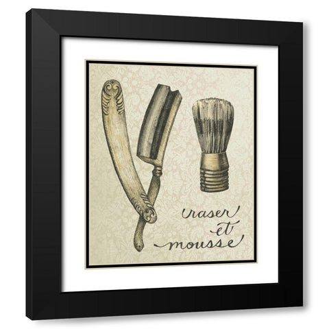 Antique Toilette V Black Modern Wood Framed Art Print with Double Matting by Popp, Grace