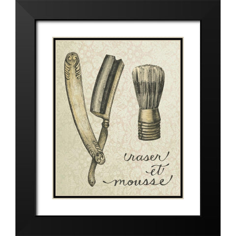 Antique Toilette V Black Modern Wood Framed Art Print with Double Matting by Popp, Grace
