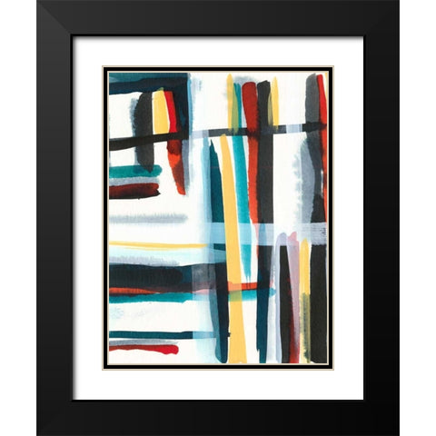 Book Shelf I Black Modern Wood Framed Art Print with Double Matting by Fuchs, Jodi
