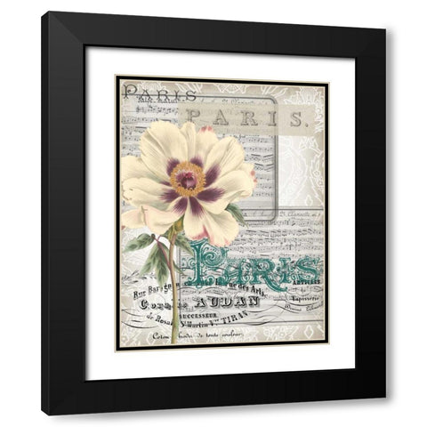 Musical Paris II Black Modern Wood Framed Art Print with Double Matting by Goldberger, Jennifer