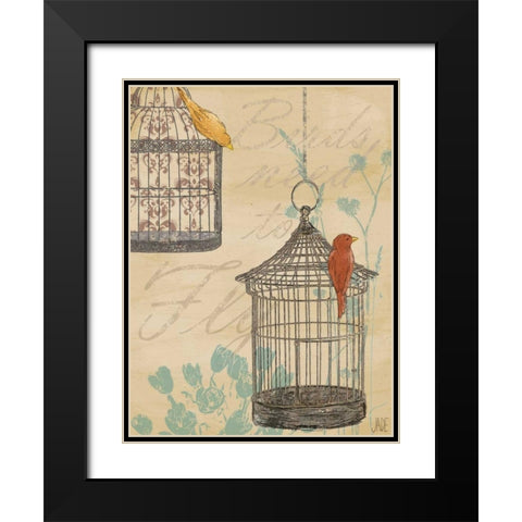 Uncaged I Black Modern Wood Framed Art Print with Double Matting by Reynolds, Jade