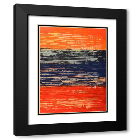 Electric Morning II Black Modern Wood Framed Art Print with Double Matting by Avondet, Natalie