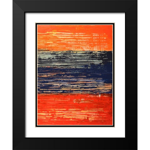 Electric Morning II Black Modern Wood Framed Art Print with Double Matting by Avondet, Natalie