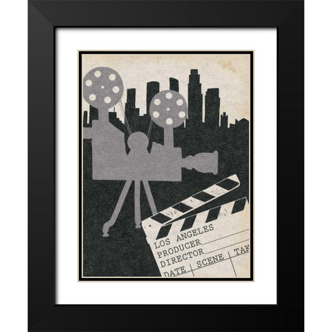 Vintage Film I Black Modern Wood Framed Art Print with Double Matting by Popp, Grace
