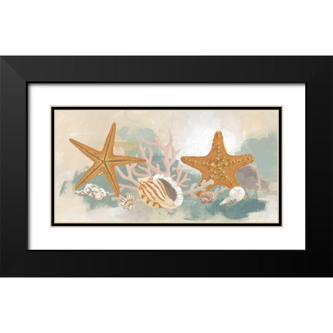 Marine Tableau II Black Modern Wood Framed Art Print with Double Matting by Vess, June Erica