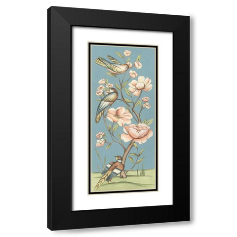 Pastel Chinoiserie I 2-Up Black Modern Wood Framed Art Print with Double Matting by Zarris, Chariklia