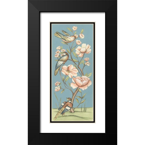 Pastel Chinoiserie I 2-Up Black Modern Wood Framed Art Print with Double Matting by Zarris, Chariklia