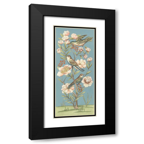 Pastel Chinoiserie II 2-Up Black Modern Wood Framed Art Print with Double Matting by Zarris, Chariklia