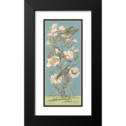 Pastel Chinoiserie II 2-Up Black Modern Wood Framed Art Print with Double Matting by Zarris, Chariklia