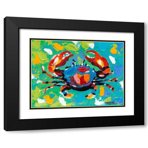 Seaside Crab I Black Modern Wood Framed Art Print with Double Matting by Vitaletti, Carolee