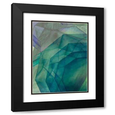 Gemstones II Black Modern Wood Framed Art Print with Double Matting by Popp, Grace