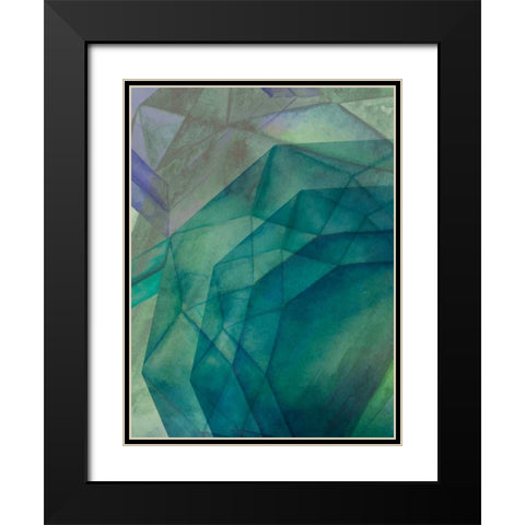 Gemstones II Black Modern Wood Framed Art Print with Double Matting by Popp, Grace