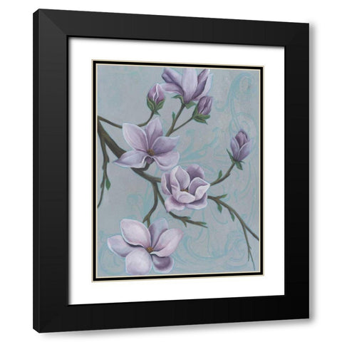 Branches of Magnolia II Black Modern Wood Framed Art Print with Double Matting by Popp, Grace