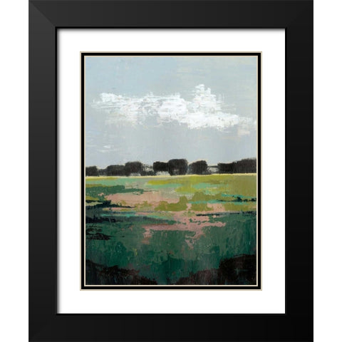Glowing Pasture I Black Modern Wood Framed Art Print with Double Matting by Popp, Grace