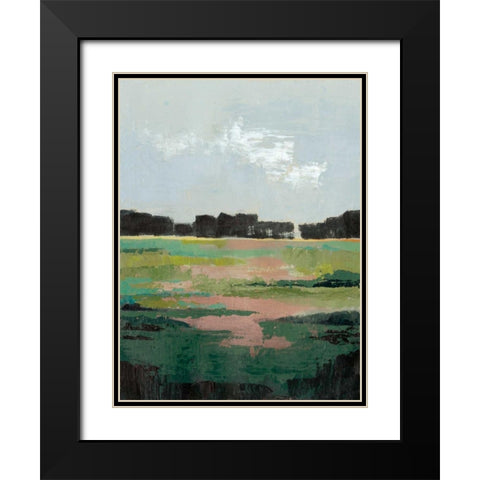 Glowing Pasture II Black Modern Wood Framed Art Print with Double Matting by Popp, Grace