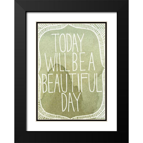 Inspired Watercolors II Black Modern Wood Framed Art Print with Double Matting by Popp, Grace