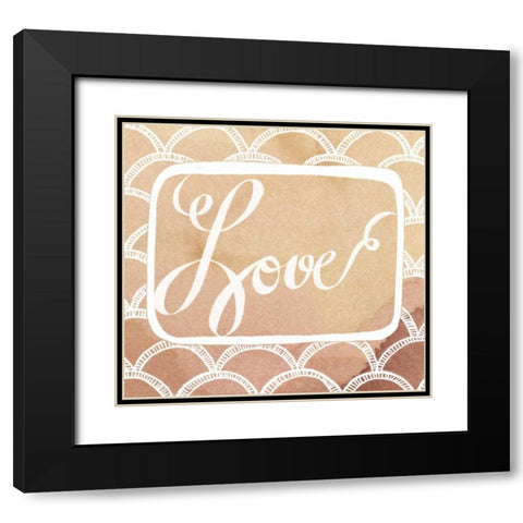 Inspired Watercolors III Black Modern Wood Framed Art Print with Double Matting by Popp, Grace
