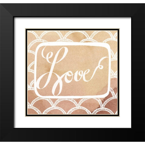 Inspired Watercolors III Black Modern Wood Framed Art Print with Double Matting by Popp, Grace