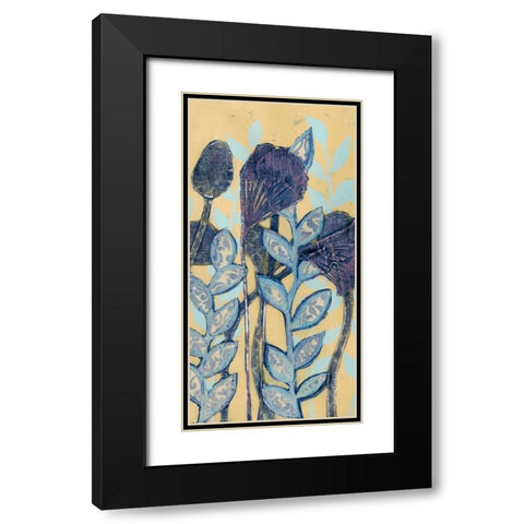 Chromatic Floral Mix I Black Modern Wood Framed Art Print with Double Matting by Popp, Grace