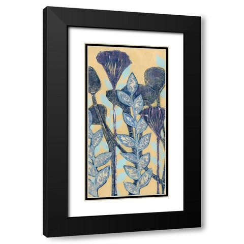 Chromatic Floral Mix II Black Modern Wood Framed Art Print with Double Matting by Popp, Grace