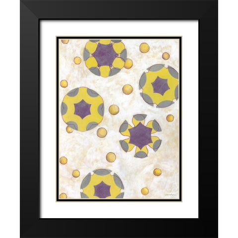 Canary Pop I Black Modern Wood Framed Art Print with Double Matting by Lam, Vanna
