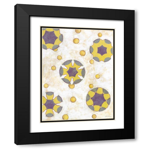 Canary Pop II Black Modern Wood Framed Art Print with Double Matting by Lam, Vanna
