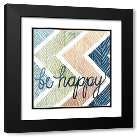 Arrow Typography II Black Modern Wood Framed Art Print with Double Matting by Popp, Grace