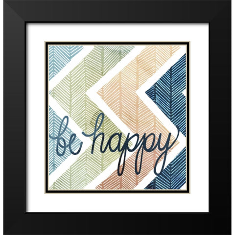 Arrow Typography II Black Modern Wood Framed Art Print with Double Matting by Popp, Grace