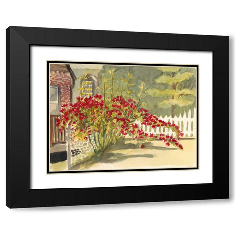 Watercolor Garden VI Black Modern Wood Framed Art Print with Double Matting by Miller, Dianne