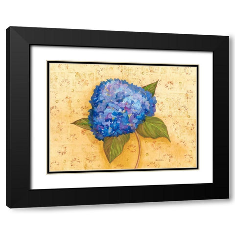 Hydrangea Love II Black Modern Wood Framed Art Print with Double Matting by Russell, Wendy