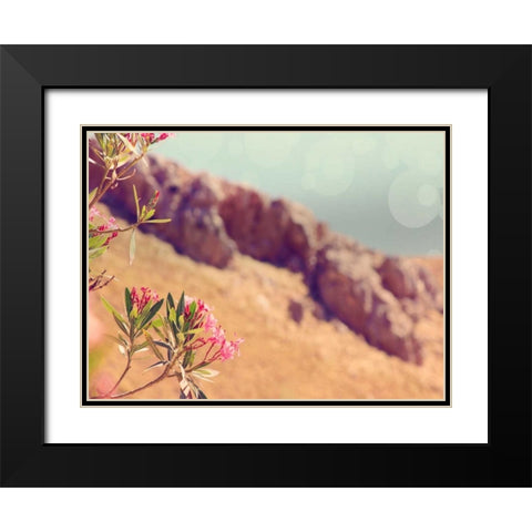 Flowers in Paradise I Black Modern Wood Framed Art Print with Double Matting by Coomes, Sylvia
