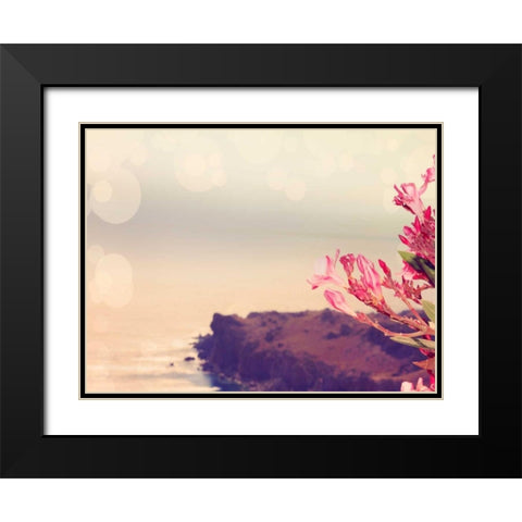 Flowers in Paradise III Black Modern Wood Framed Art Print with Double Matting by Coomes, Sylvia