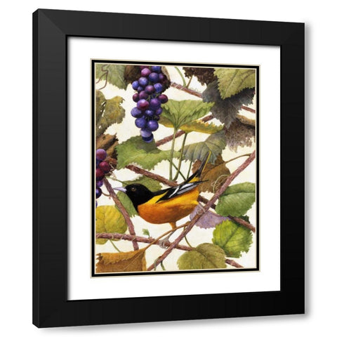 Golden Glow II Black Modern Wood Framed Art Print with Double Matting by Matcham, Marcia