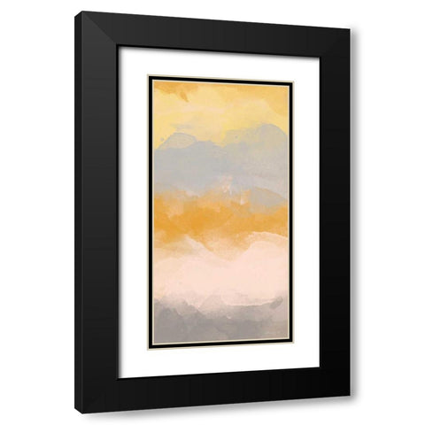 Color Fall I Black Modern Wood Framed Art Print with Double Matting by Saunders, Alonzo