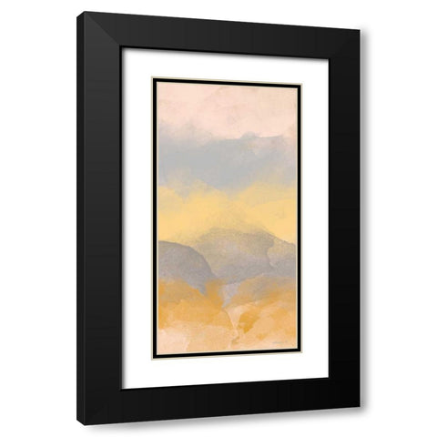 Color Fall II Black Modern Wood Framed Art Print with Double Matting by Saunders, Alonzo