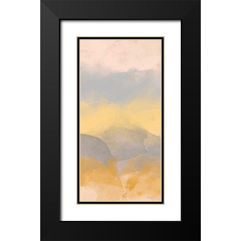 Color Fall II Black Modern Wood Framed Art Print with Double Matting by Saunders, Alonzo