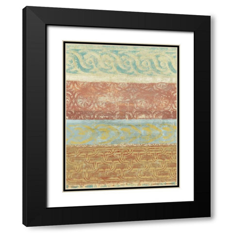 Decorative Patterns II Black Modern Wood Framed Art Print with Double Matting by Saunders, Alonzo