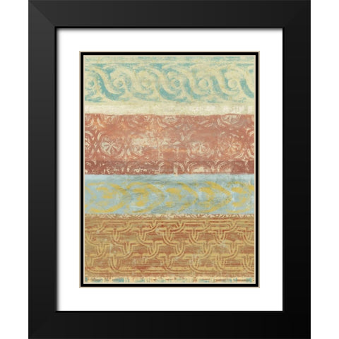 Decorative Patterns II Black Modern Wood Framed Art Print with Double Matting by Saunders, Alonzo