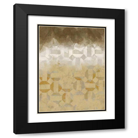 Shifting Earth I Black Modern Wood Framed Art Print with Double Matting by Saunders, Alonzo